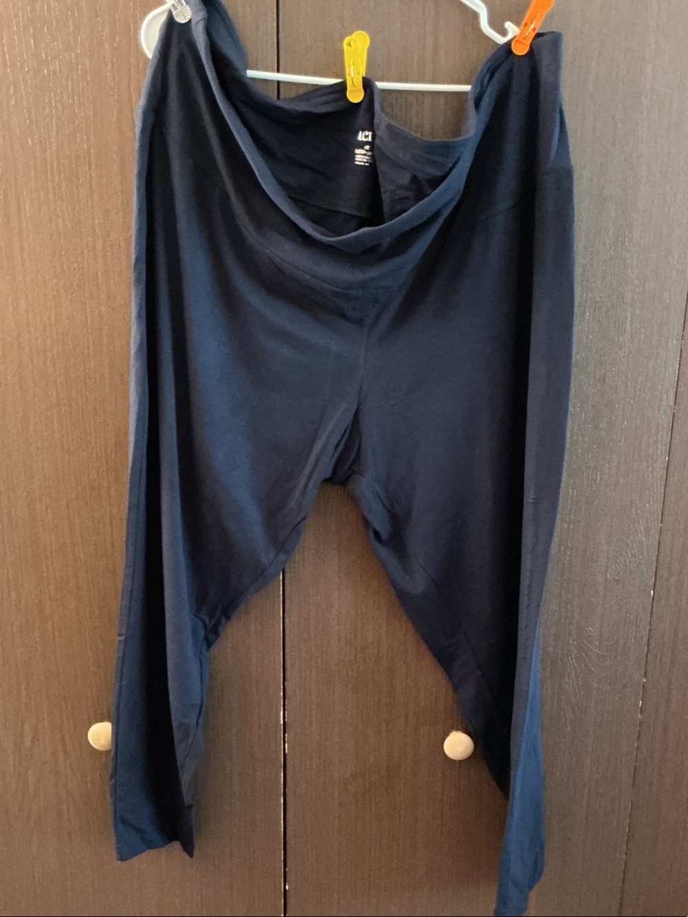 Terra & Sky Navy Stretch Waistband Pants